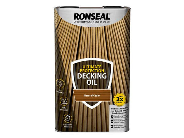 Ronseal Ultimate Protection Decking Oil Natural Cedar 5 litre – – Now available at MTN Shop UK.