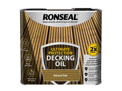 Ronseal Ultimate Protection Decking Oil Natural Oak 2.5 litre – – Now available at MTN Shop UK.