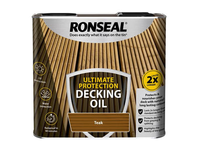 Ronseal Ultimate Protection Decking Oil Teak 2.5 litre – – Now available at MTN Shop UK.