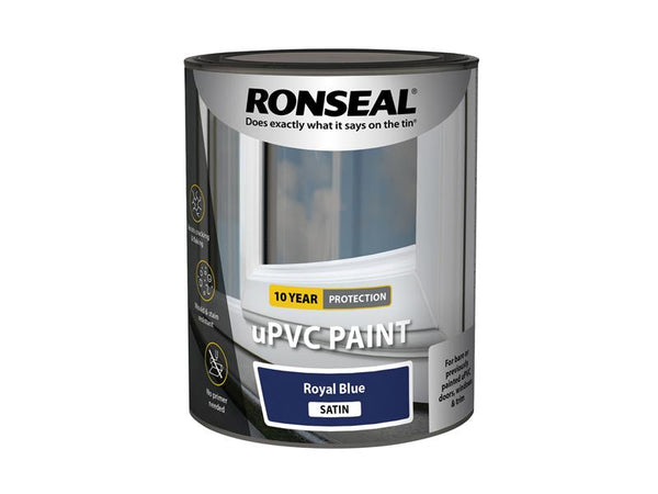 Ronseal uPVC Paint Royal Blue Satin 750ml – – Now available at MTN Shop UK.