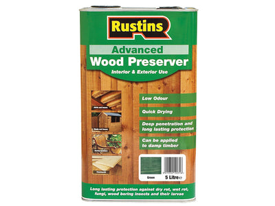 Rustins Advanced Wood Preserver Green 5 litre – – Now available at MTN Shop UK.