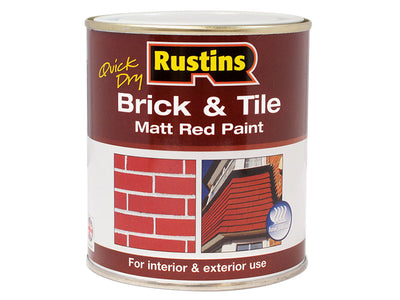 Rustins Quick Dry Brick & Tile Paint Matt Red 1 litre – – Now available at MTN Shop UK.