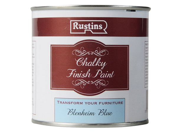 Rustins Chalky Finish Paint Blenheim Blue 250ml – – Now available at MTN Shop UK.