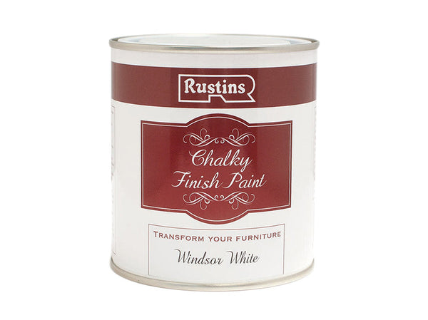 Rustins Chalky Finish Paint Windsor White 250ml – – Now available at MTN Shop UK.