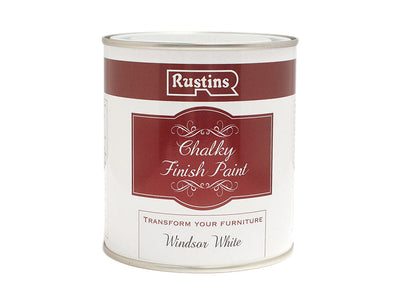 Rustins Chalky Finish Paint Windsor White 250ml – – Now available at MTN Shop UK.