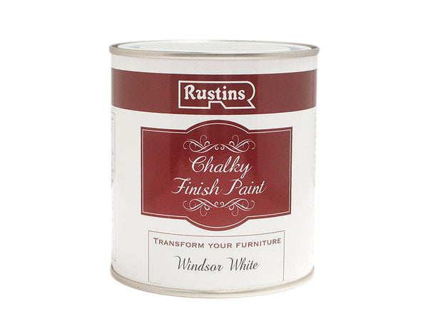 Rustins Chalky Finish Paint Windsor White 500ml – – Now available at MTN Shop UK.