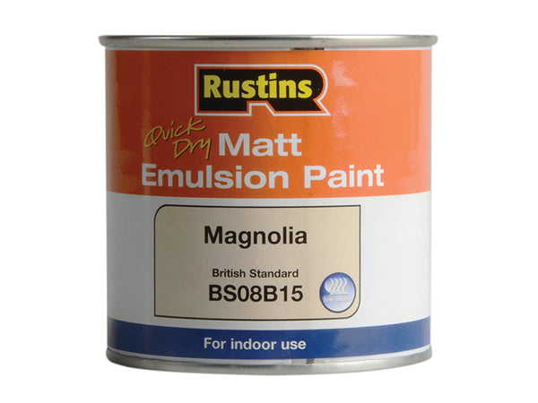 Rustins Quick Dry Matt Emulsion Paint Magnolia 250ml – – Now available at MTN Shop UK.