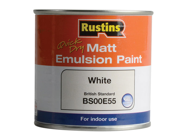 Rustins Quick Dry Matt Emulsion Paint White 250ml – – Now available at MTN Shop UK.