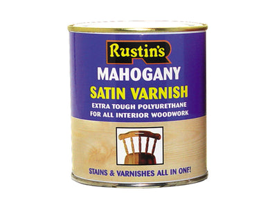 Rustins Polyurethane Varnish & Stain Satin Oak 250ml – – Now available at MTN Shop UK.