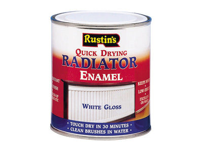 Rustins Quick Dry Radiator Enamel Paint Gloss White 500ml – – Now available at MTN Shop UK.