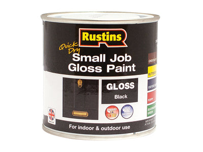 Rustins Quick Dry Small Job Gloss Paint Black 250ml – – Now available at MTN Shop UK.
