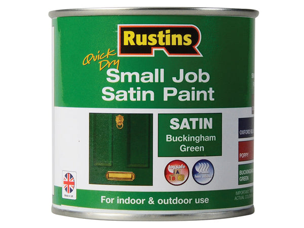 Rustins Quick Dry Small Job Satin Paint Buckingham Green 250ml – – Now available at MTN Shop UK.
