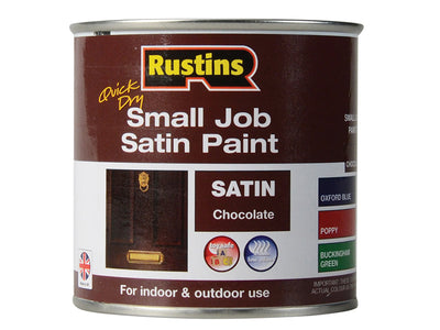 Rustins Quick Dry Small Job Satin Paint Chocolate 250ml – – Now available at MTN Shop UK.