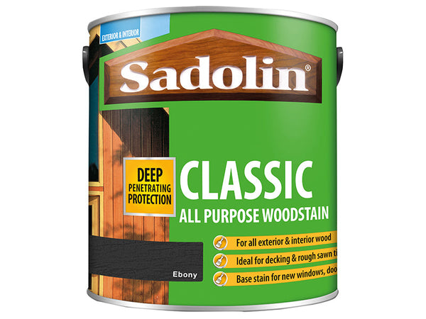 Sadolin Classic Wood Protection Ebony 2.5 litre – – Now available at MTN Shop UK.