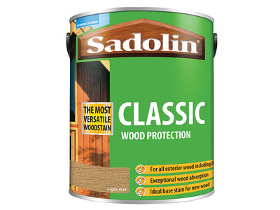 Sadolin Classic Wood Protection Light Oak 5 litre – – Now available at MTN Shop UK.