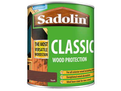 Sadolin Classic Wood Protection Teak 1 litre – – Now available at MTN Shop UK.