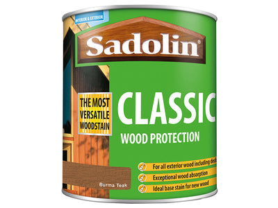 Sadolin Classic Wood Protection Burma Teak 1 litre – – Now available at MTN Shop UK.