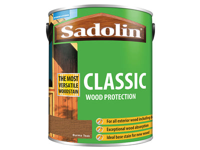 Sadolin Classic Wood Protection Burma Teak 5 litre – – Now available at MTN Shop UK.