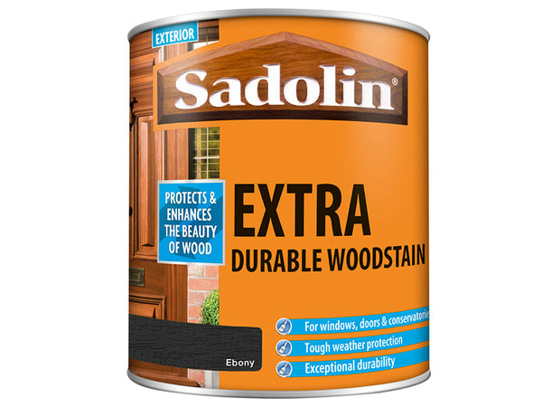 Sadolin Extra Durable Woodstain Ebony 1 litre – – Now available at MTN Shop UK.