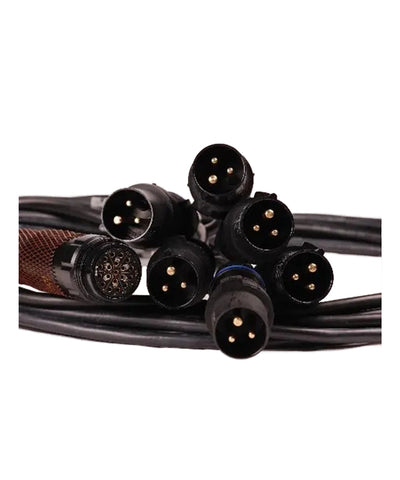 Stage Cable 6 x 16A Plugs to 19way Socket Cable 2.5mm – 13Amp to Powercon Mains Lead with Black 1.5mm PVC Cable & fitted with a 13Amp Cable Plug & a Powercon 20Amp Cable Socket Blue - 2 metre long – Now available at MTN Shop UK.