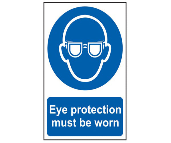 Eye Protection Must Be Worn - PVC