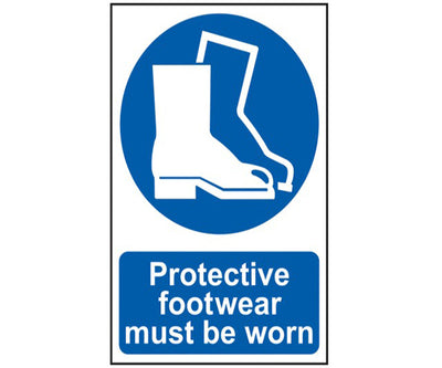 Protective Footwear Must Be Worn - PVC