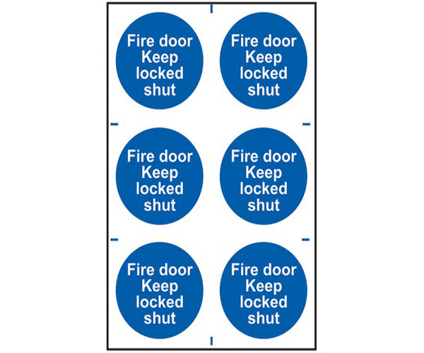 Fire Door Keep Locked Shut - PVC