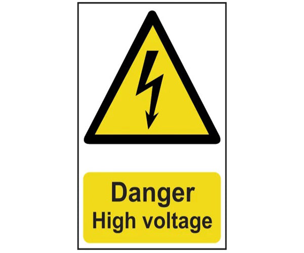 Danger High Voltage - PVC