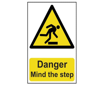 Danger Mind The Step - PVC