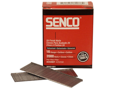 Senco Straight Brad Nails Galvanised 16G x 50mm (Pack 2000) – – Now available at MTN Shop UK.