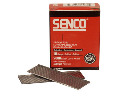 Senco Straight Brad Nails Galvanised 16G x 55mm (Pack 2000) – – Now available at MTN Shop UK.