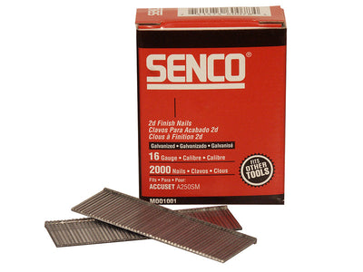Senco Straight Brad Nails Galvanised 16G x 63mm (Pack 2000) – – Now available at MTN Shop UK.