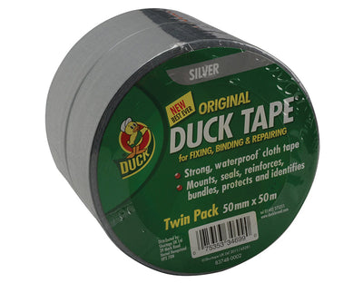 Shurtape Duck Tape® Original 50mm x 50m Silver (Twin Pack) – – Now available at MTN Shop UK.