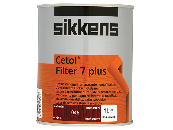 Sikkens Cetol Filter 7 Plus Translucent Woodstain Mahogany 1 litre – – Now available at MTN Shop UK.