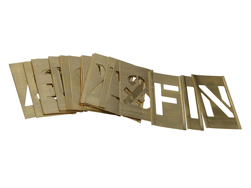 Stencils Set of Brass Interlocking Stencils - Letters 1in – – Now available at MTN Shop UK.