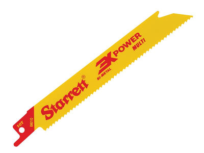 Starrett B6105-5 Bi-Metal Reciprocating Blade, Straight 152mm 10 TPI (Pack 5) – – Now available at MTN Shop UK.
