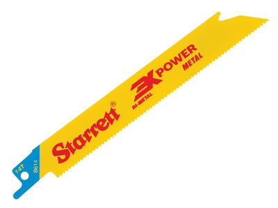 Starrett B614-5 Bi-Metal Reciprocating Blade, Metal Straight 152mm 14 TPI (Pack 5) – – Now available at MTN Shop UK.
