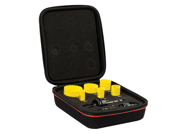 Starrett KFC06021 Fast Cut Bi-Metal Electrician's Holesaw Kit, 8 Piece – – Now available at MTN Shop UK.