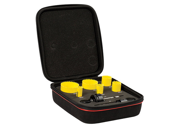 Starrett KFC06022 Fast Cut Bi-Metal Electrician's Holesaw Kit, 8 Piece – – Now available at MTN Shop UK.
