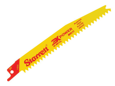 Starrett VB66-5 Bi-Metal Reciprocating Blade, Plasterboard 152mm 6V TPI (Pack 5) – – Now available at MTN Shop UK.
