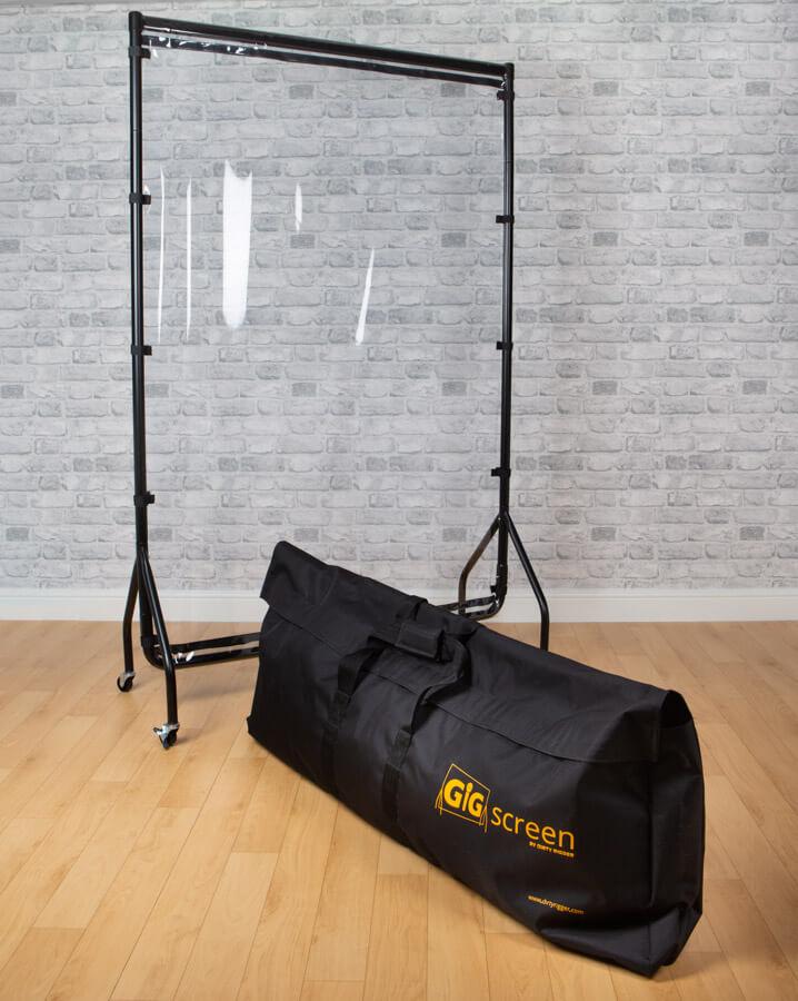 Dirty Rigger Floor Standing Sneeze Guard – Designed specifically for smaller venues where space just isn’t an option. A durable metal frame supports an easy to clean. Fitted with lockable castor wheels for easy mobility. – Now available at MTN Shop UK. - imagen 4