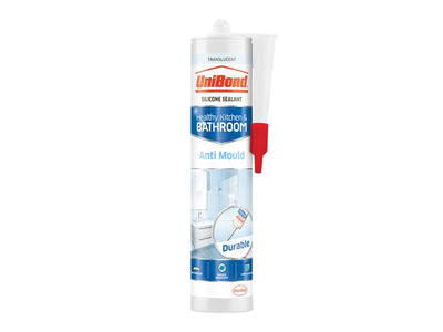 UniBond Anti-Mould Kitchen & Bathroom Sealant Cartridge Translucent 274g – – Now available at MTN Shop UK.
