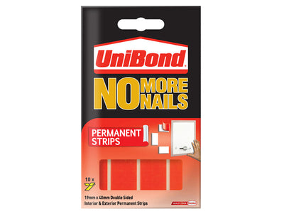UniBond No More Nails Permanent Pads 19mm x 40mm (Pack of 10) – – Now available at MTN Shop UK.