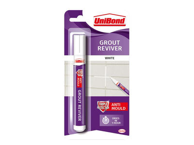 UniBond Triple Protect Grout Reviver Wall Pen 7ml Ice White – – Now available at MTN Shop UK.
