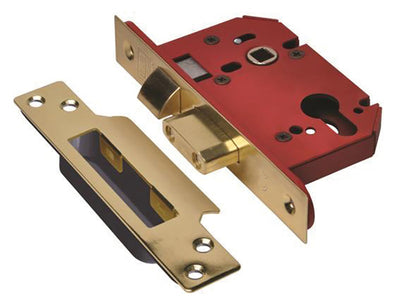 UNION StrongBOLT 22EU EUS-PB-2.5 Euro Sashlock Plated Brass 68mm 2.5in – – Now available at MTN Shop UK.