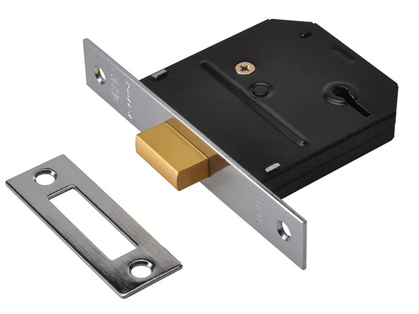 UNION ES-DL Essentials 3 Lever Mortice Deadlock Chrome 65mm 2.5in Visi – – Now available at MTN Shop UK.