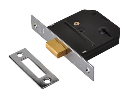 UNION ES-DL Essentials 3 Lever Mortice Deadlock Polished Brass 65mm 2.5in Visi – – Now available at MTN Shop UK.