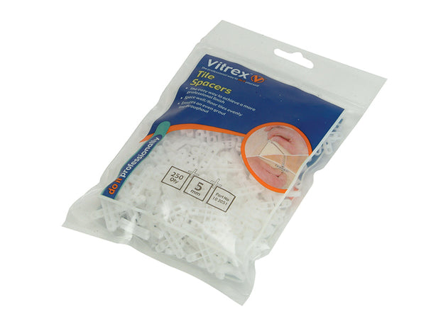 Vitrex Floor Tile Spacers 5mm (Pack 250) – – Now available at MTN Shop UK.
