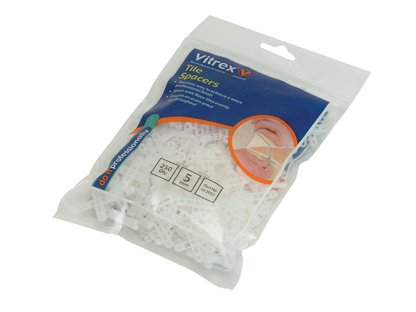 Vitrex Floor Tile Spacers 5mm (Pack 500) – – Now available at MTN Shop UK.