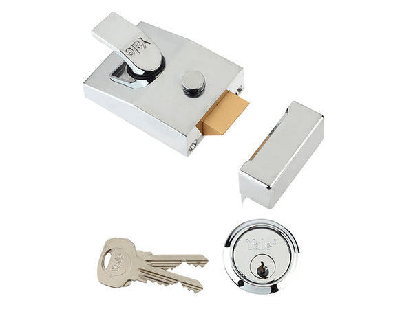 Yale Locks 89 Deadlock Nightlatch 60mm Backset Chrome Finish Box – – Now available at MTN Shop UK.